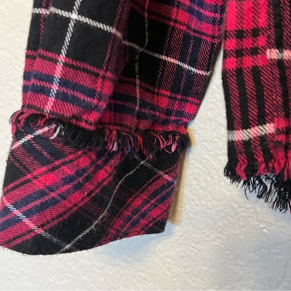 Rails Brock Plaid Button Button-Up Shirt In Pink, Black, and Navy Women's Medium - Picture 5 of 13
